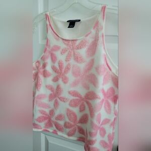 Wht/Pnk Summer Top